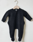 SUPER SOFT ONE PIECE FOOTIE - CARBON