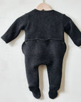 SUPER SOFT ONE PIECE FOOTIE - CARBON