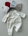 TERRY JUMPSUIT NB - natural