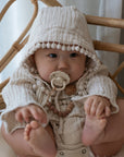 FRIGG BIBS - DAISY Doppelpack NACHT 0-6m - Croissant/Cream