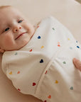PIEP INBAKERSLAAPZAK - 0-3m - Elke Dag - hearts