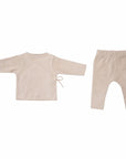 VELVET RIB BABY SET - SOFT SAND