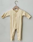 ORGANIC BABY JUMPSUIT - BANANA