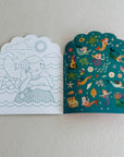 KLEURBOEK MET STICKERS - zeemeerminnen