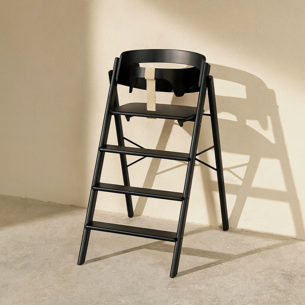 Klapp High Chair zwart - veiligheidsrail