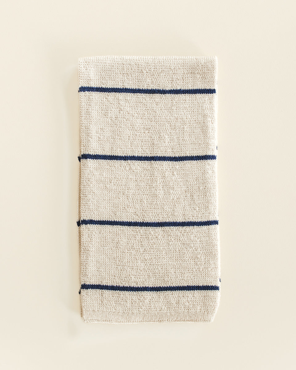 SCARF IGOR - cream/blue