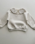 FLEECE SWEATER KDIS - BEIGE MELANGE