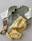 MUSLIN BAGGY PANTS YELLOW - baby