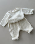 TERRY PANTS NB - NATURAL