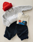 TROUSERS - DENIM LOOK