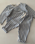 BLUE STRIPES TROUSERS - BABY & KIDS