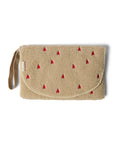 Chunky Changing mat - ecru hearts