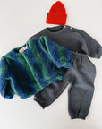 FLEECE TROUSERS BABY - DARK BLUE