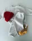 FLEECE SWEATER - BEIGE MELANGE