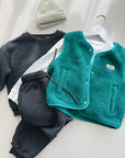 FLEECE TROUSERS KIDS - GRAFITE