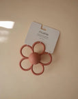 RATTLE DAISY TEETHER - dusty rose