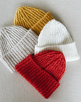 BABY BEANIE WOOL - NATURAL