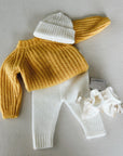 BABY BEANIE WOOL - NATURAL