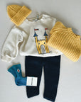 BABY BEANIE WOOL - YELLOW