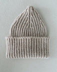 CHUNKY WOOL BEANIE 0-6m - TAN