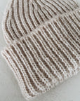 CHUNKY WOOL BEANIE 0-6m - TAN