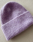 WOOL BEANIE 0-6m - LILAC