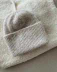 WOOL BEANIE 0-6m - TAN