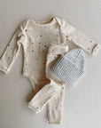 PRINTED RIB FLAMÉ BODY NEWBORN