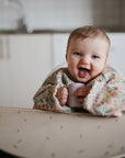 BIB WITH SLEEVES - PASTEL BLOOMS