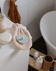 CRADLE CAP BRUSH - natural&cambridge blue