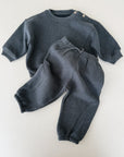 FLEECE TROUSERS BABY - DARK BLUE