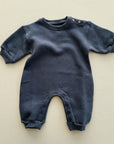 FLEECE JUMPSUIT - DARK BLUE