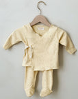 ORGANIC KIMONO SET - BANANA