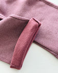 FLEECE TROUSERS KIDS - BORDEAUX