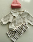 FLEECE SWEATER BABY GIRL - BEIGE MELANGE