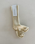 KNEE SOCKS - Light Yellow