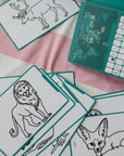 KIDYDRAW-MINI - tekentablet "dieren over de hele wereld"
