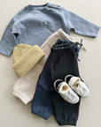 RIB LS T-SHIRT BABY BOY - BLUE