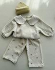 FLEECE SWEATER BABY GIRL - BEIGE MELANGE