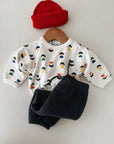 FLEECE TROUSERS BABY - DARK BLUE