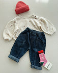 PRINTED JERSEY SWEATER - PENCIL