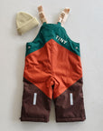 Color Block Snow Dungarees - KIDS