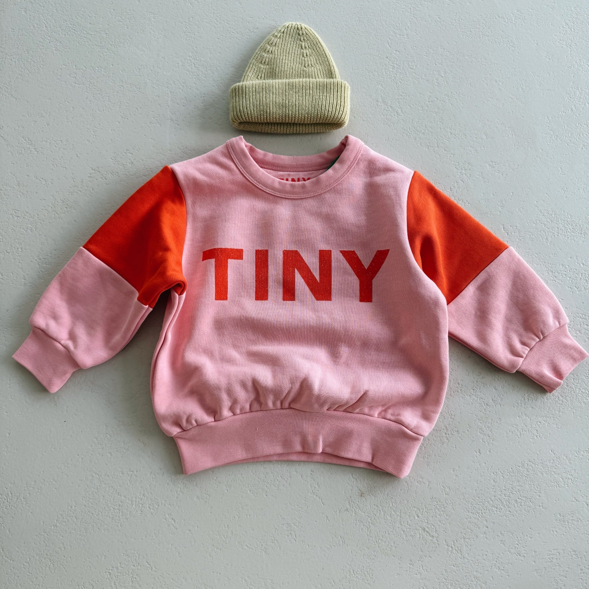 Tiny Color Block Sweatshirt - pink