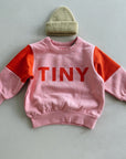 Tiny Color Block Sweatshirt - pink