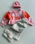 Tiny Color Block Sweatshirt - pink