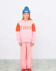 Tiny Color Block Sweatshirt - pink