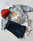 Flower Graphic Sweatshirt - kids