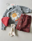 Flower Graphic Sweatshirt - kids