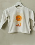 Flower Graphic Sleeve Tee - kids