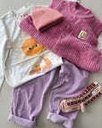 Flower Graphic Sleeve Tee - kids